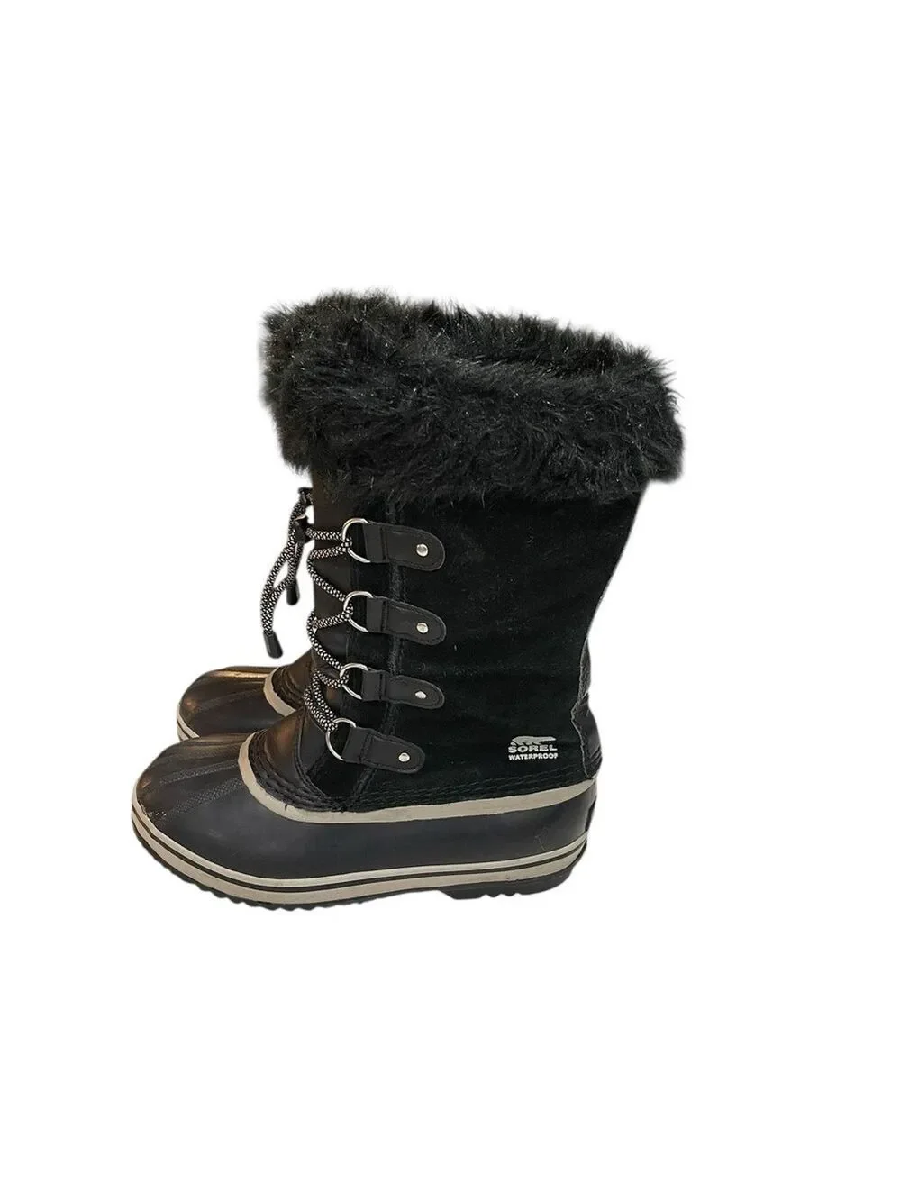 Sorel Joan Of Arc Waterproof Winter Snow Duck Boot Men’s SZ 7 Black